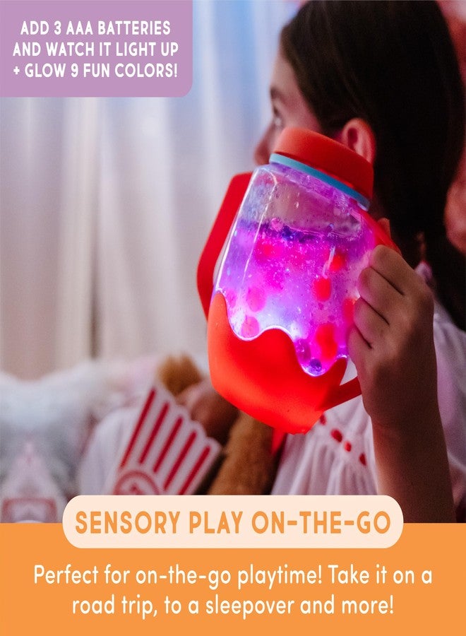 Glo Pals Play Pack Bundle with Sensory Play Jar, Water-Activated Light-Up Cubes, and Fun Fillers - Sensory Toys for Toddlers - Sensory Toy Kit with Light Up Cubes for Bathtub - Barnyard Blast - Image 3